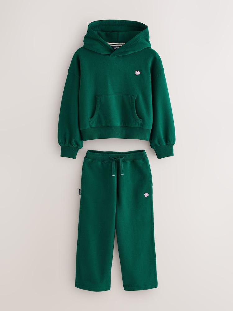 Superdry Green/Pink Sweat Set - Image 1 of 7