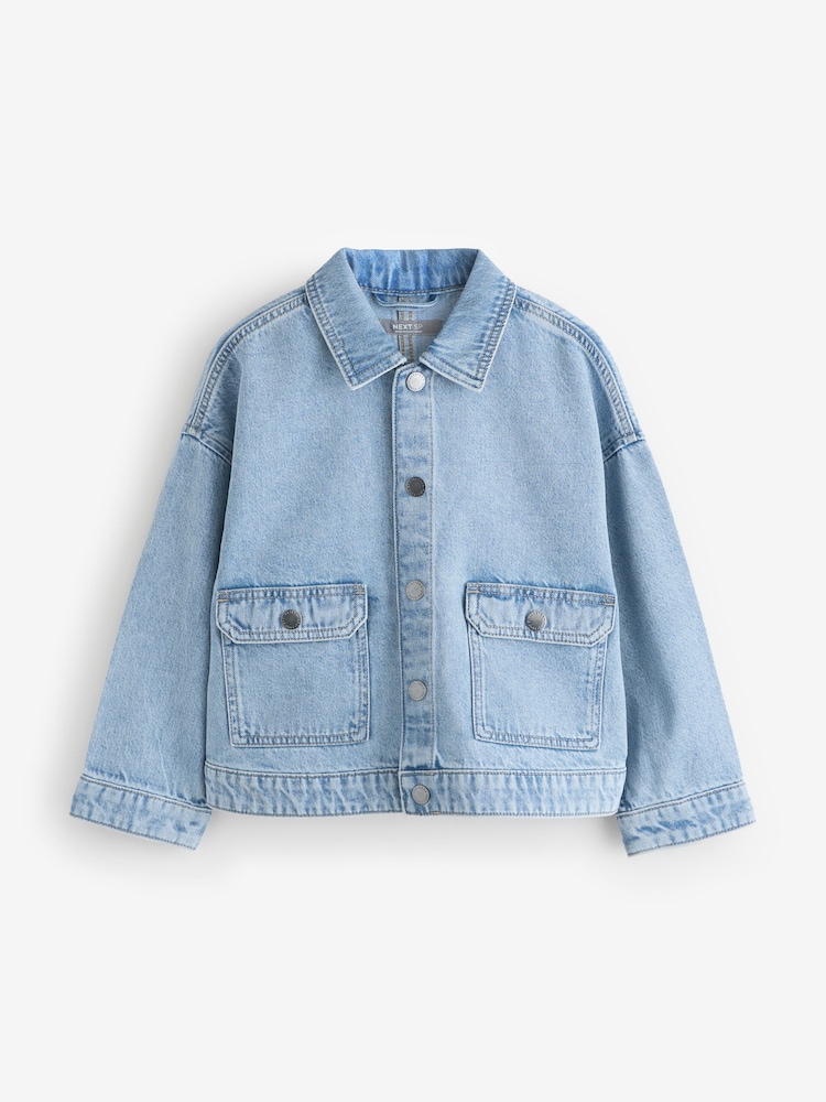 Mid Blue Denim Overshirt - Image 1 of 1