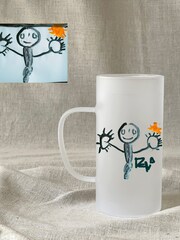 Solesmith Your Arwork Upload White Beer Stein - Image 1 of 1