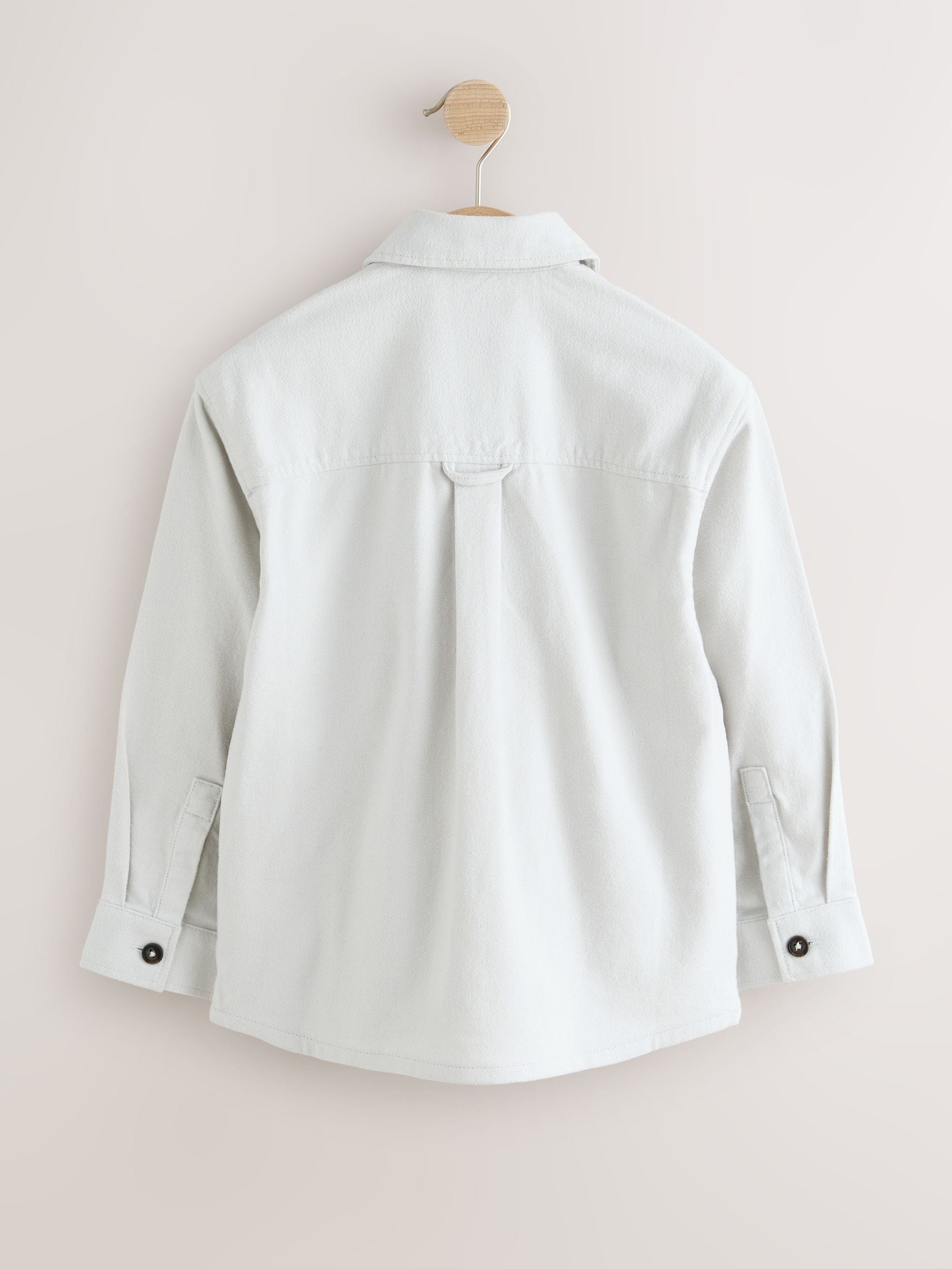 Buy Light Grey Brushed Zip Overshirt (3-16yrs) from Next Norway