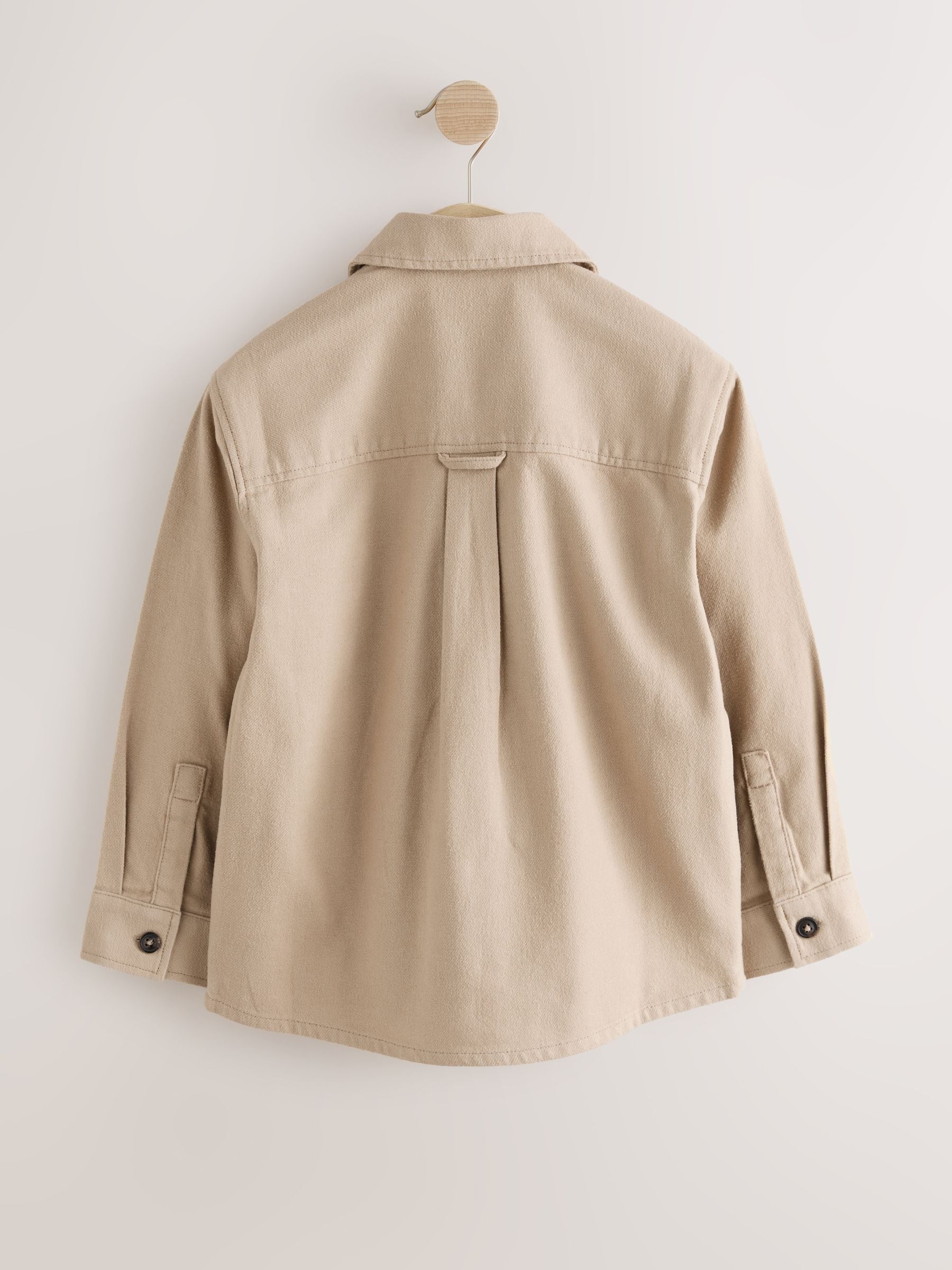 Buy Stone Brushed Zip Overshirt (3-16yrs) from Next Romania