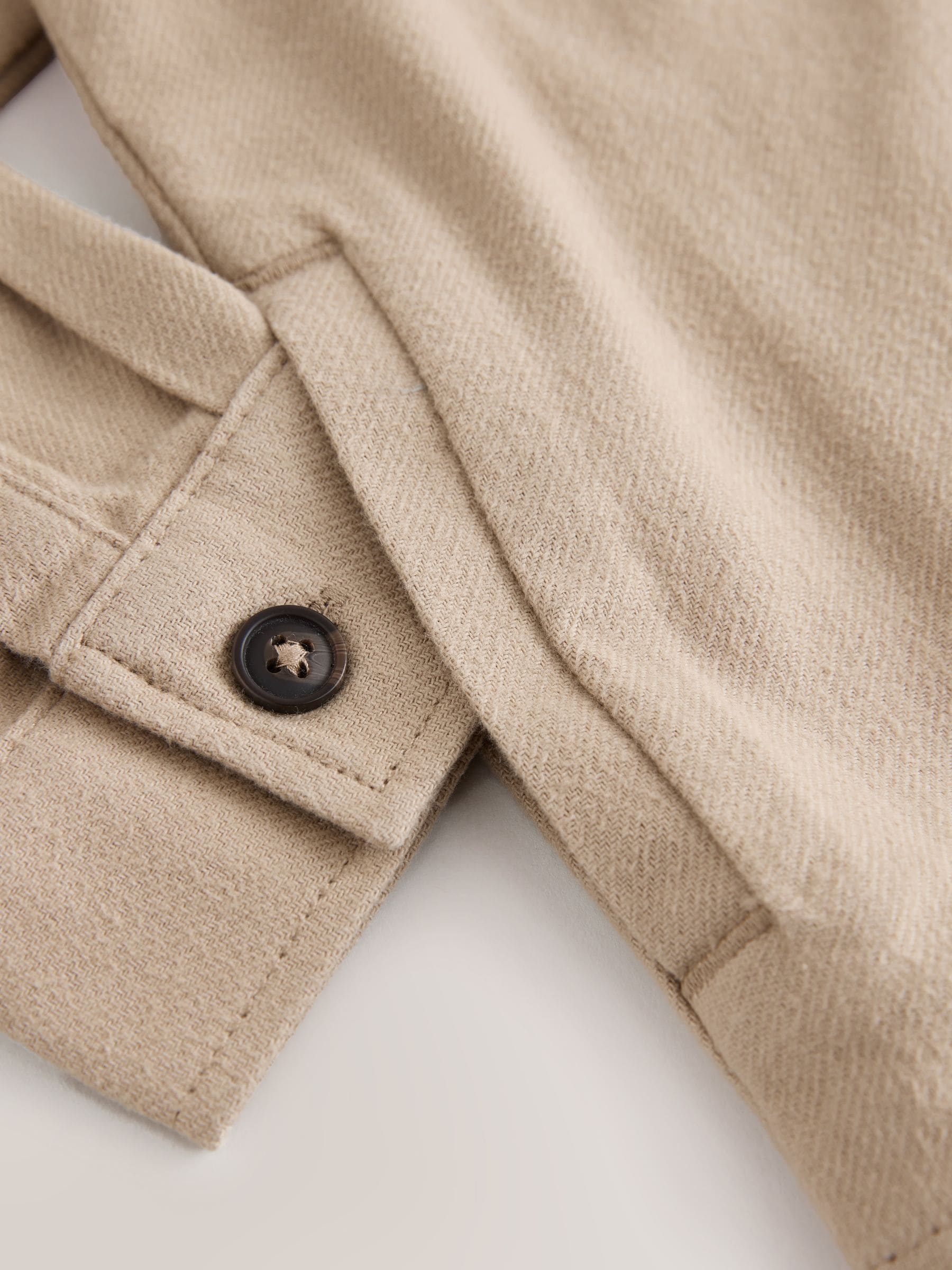 Buy Stone Brushed Zip Overshirt (3-16yrs) from Next Romania