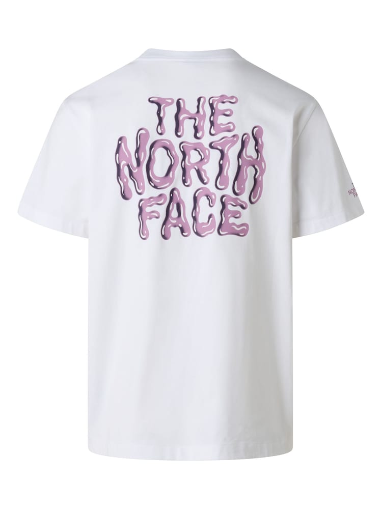 The North Face White Drip Logo Relaxed T-Shirt - Image 5 of 5 The North Face White Drip Logo Relaxed T-Shirt - Image 5 of 5