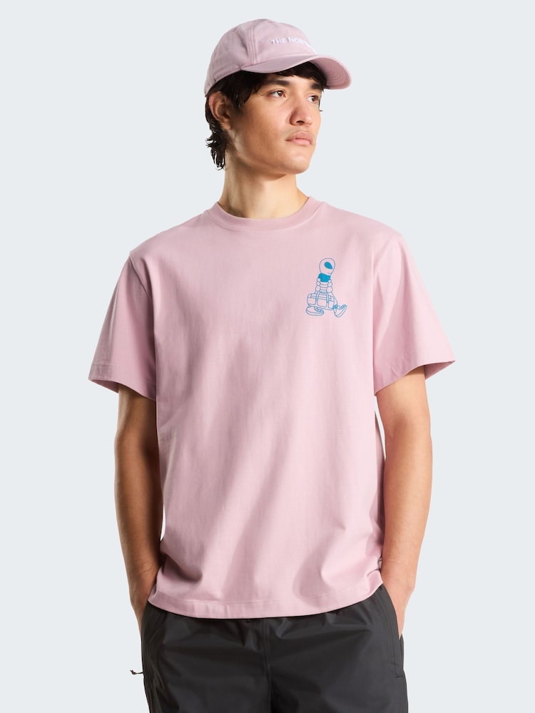 The North Face Pink Alien Back Graphic Relaxed T-Shirt - Image 1 of 5