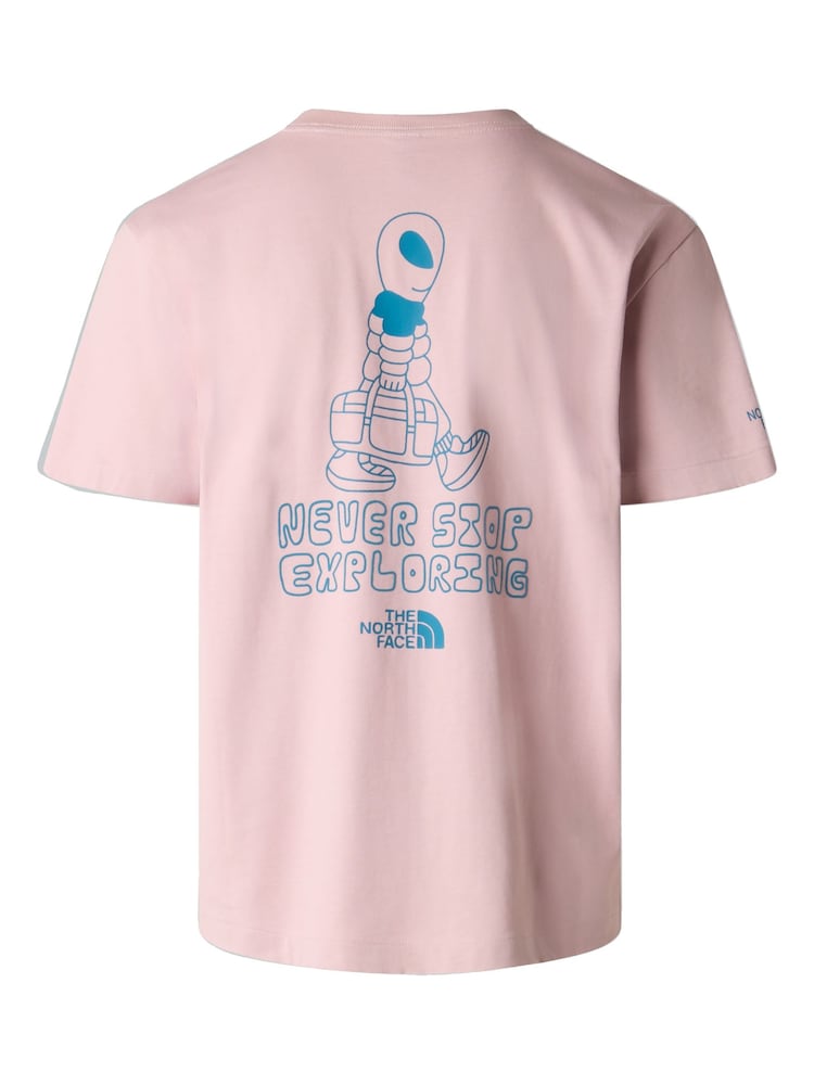 The North Face Pink Alien Back Graphic Relaxed T-Shirt - Image 5 of 5