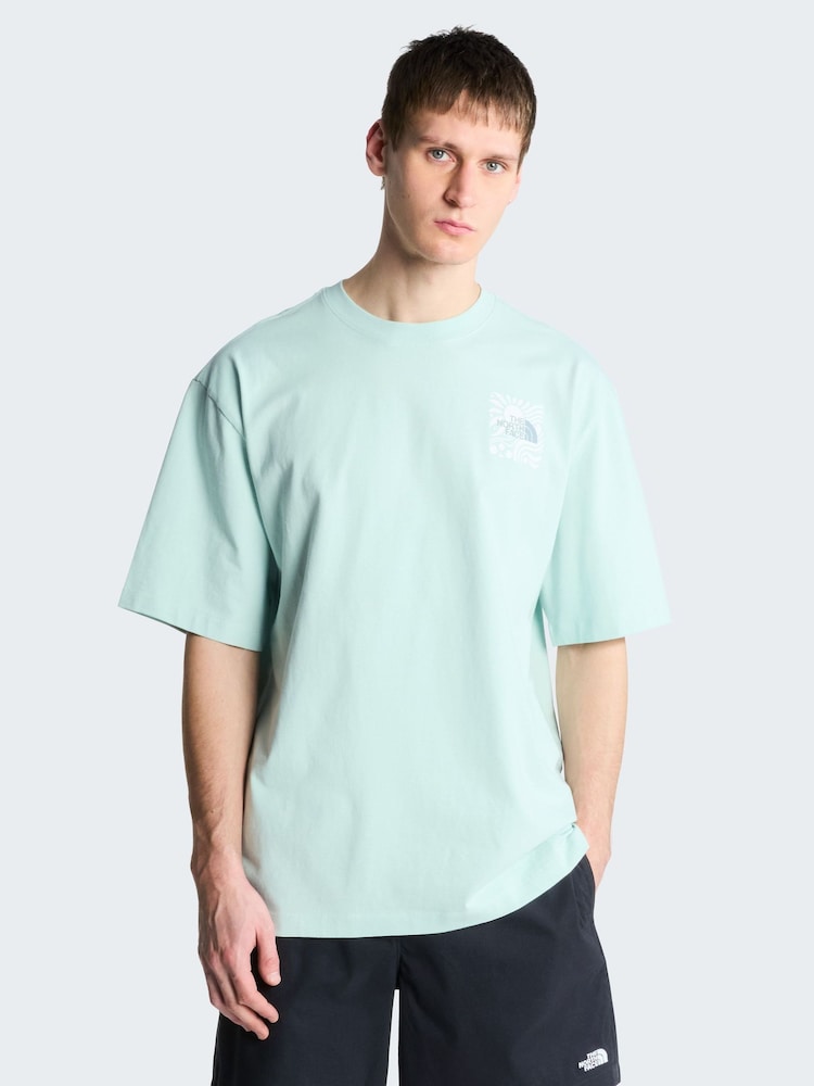 The North Face Blue Sun Back Graphic Oversized T-Shirt - Image 1 of 5