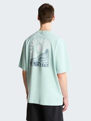 The North Face Blue Sun Back Graphic Oversized T-Shirt - Image 2 of 5