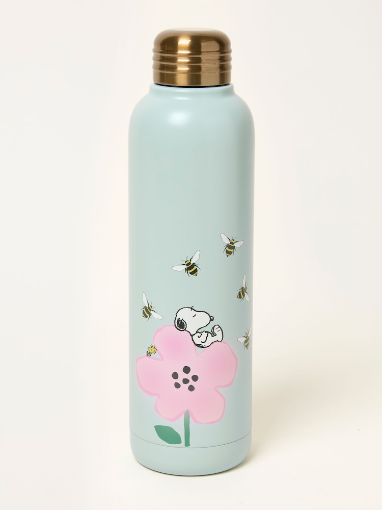 FatFace Green Snoopy Bee Floral 500ml Water Bottle - Image 1 of 2