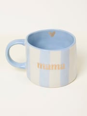FatFace Blue Mama Stripe Mug - Image 1 of 2