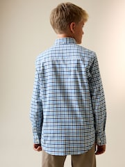 Blue Gingham Single Oxford Shirt (3-16yrs) - Image 2 of 7