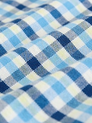 Blue Gingham Single Oxford Shirt (3-16yrs) - Image 7 of 7