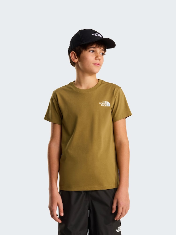 Коричневий - Футболка The North Face Teen Simple Dome - Image 1 of 3