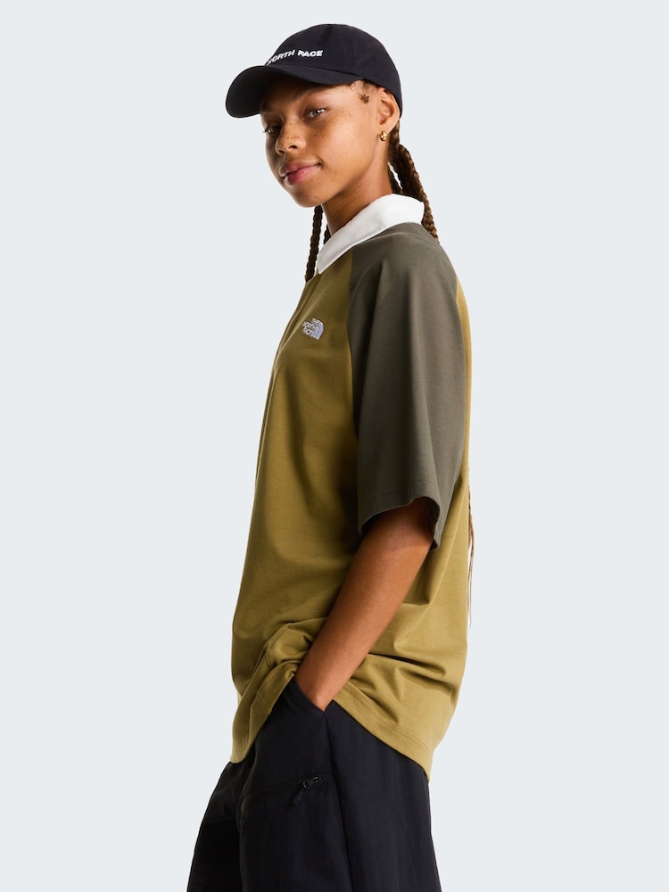 أخضر - The North Face Relaxed Rugby Polo T-Shirt - صورة 10 من 10