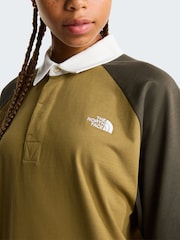 أخضر - The North Face Relaxed Rugby Polo T-Shirt - صورة 4 من 10