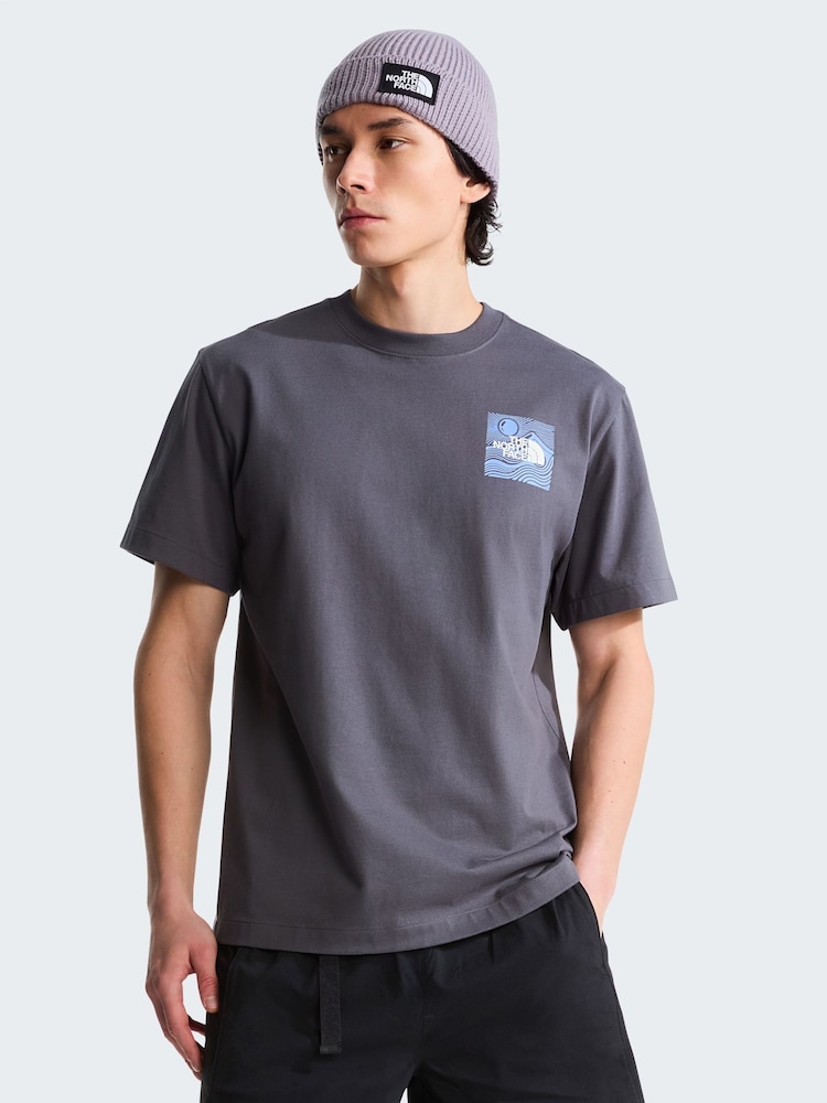 The North Face Grey Mountain Escape Back Graphic Relaxed T-Shirt - Image 1 of 5 The North Face Grey Mountain Escape Back Graphic Relaxed T-Shirt - Image 1 of 5