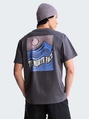 The North Face Grey Mountain Escape Back Graphic Relaxed T-Shirt - Image 3 of 5