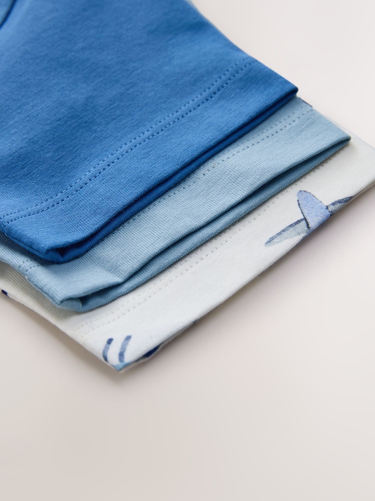 Blue Planes - تيشيرتات جرافيك بأكمام قصيرة، عبوة من 3 قطع (3أشهر-7سنوات) - صورة 7 من 7 Blue Planes - تيشيرتات جرافيك بأكمام قصيرة، عبوة من 3 قطع (3أشهر-7سنوات) - صورة 7 من 7