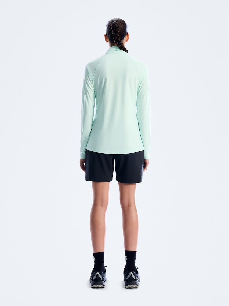 Berghaus Blue 24/7 Half Zip Long Sleeve Tech T-Shirt - Image 1 of 6