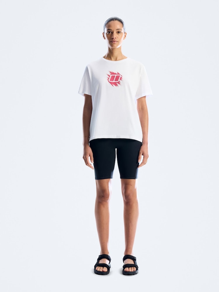 Berghaus White Sketched Blocks Essential Short Sleeve Graphic Print T-Shirt - Image 2 of 6 Berghaus White Sketched Blocks Essential Short Sleeve Graphic Print T-Shirt - Image 2 of 6