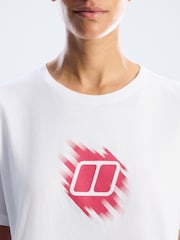 Berghaus White Sketched Blocks Essential Short Sleeve Graphic Print T-Shirt - Image 4 of 6