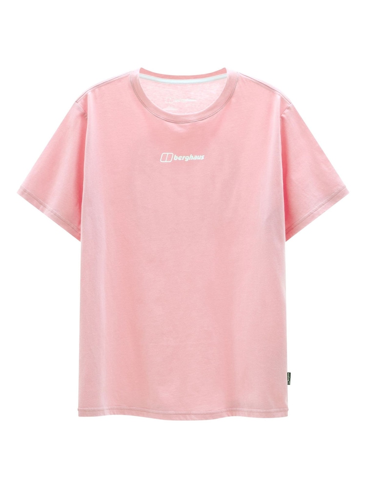 Berghaus Pink Nature Essential Short Sleeve Graphic Print T-Shirt - Image 7 of 7 Berghaus Pink Nature Essential Short Sleeve Graphic Print T-Shirt - Image 7 of 7