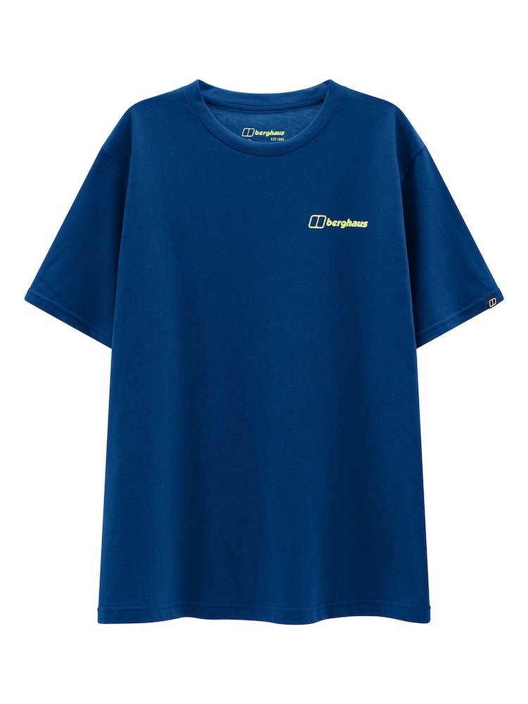 Berghaus Blue Matrix Essential Graphic Print T-Shirt - Image 6 of 6 Berghaus Blue Matrix Essential Graphic Print T-Shirt - Image 6 of 6