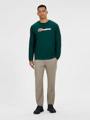 Berghaus Green Big Logo Long Sleeve Graphic Adult Male Off Peak T-Shirt - Image 1 of 5
