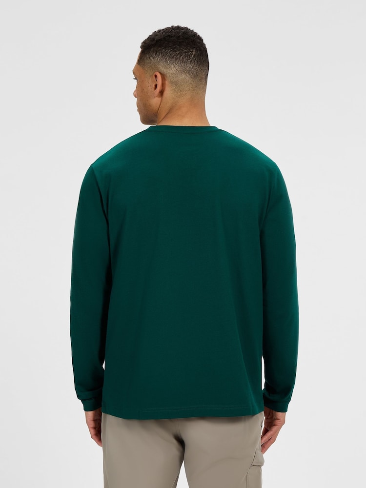 Berghaus Green Big Logo Long Sleeve Graphic Adult Male Off Peak T-Shirt - Image 2 of 5