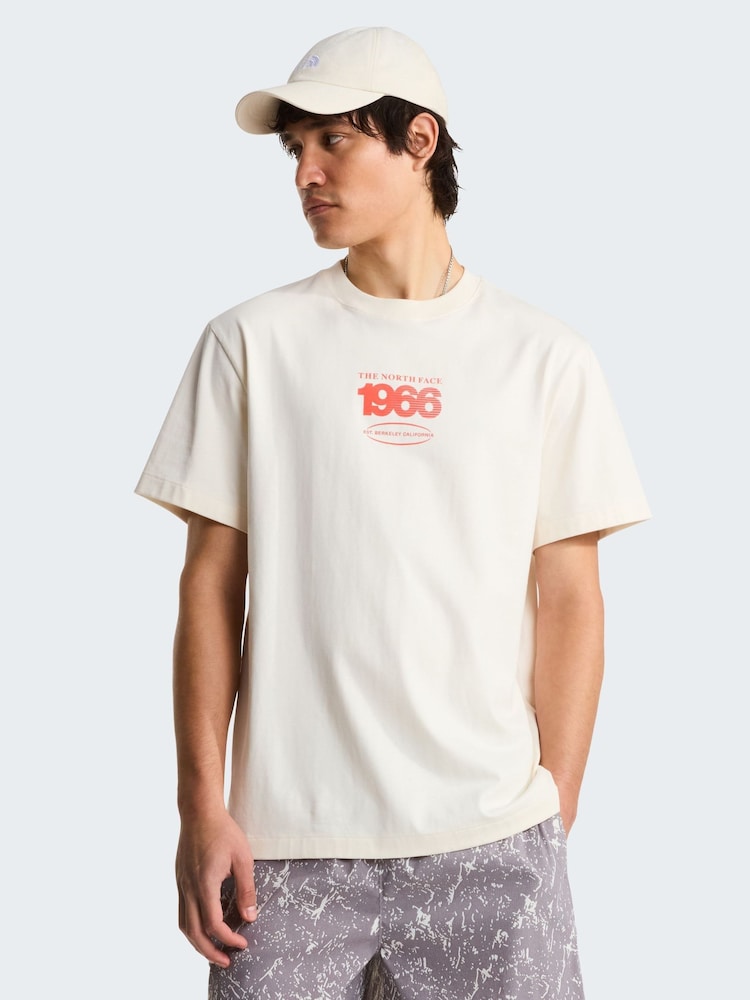 The North Face White Track Relaxed Front Graphic T-Shirt - Image 1 of 5
