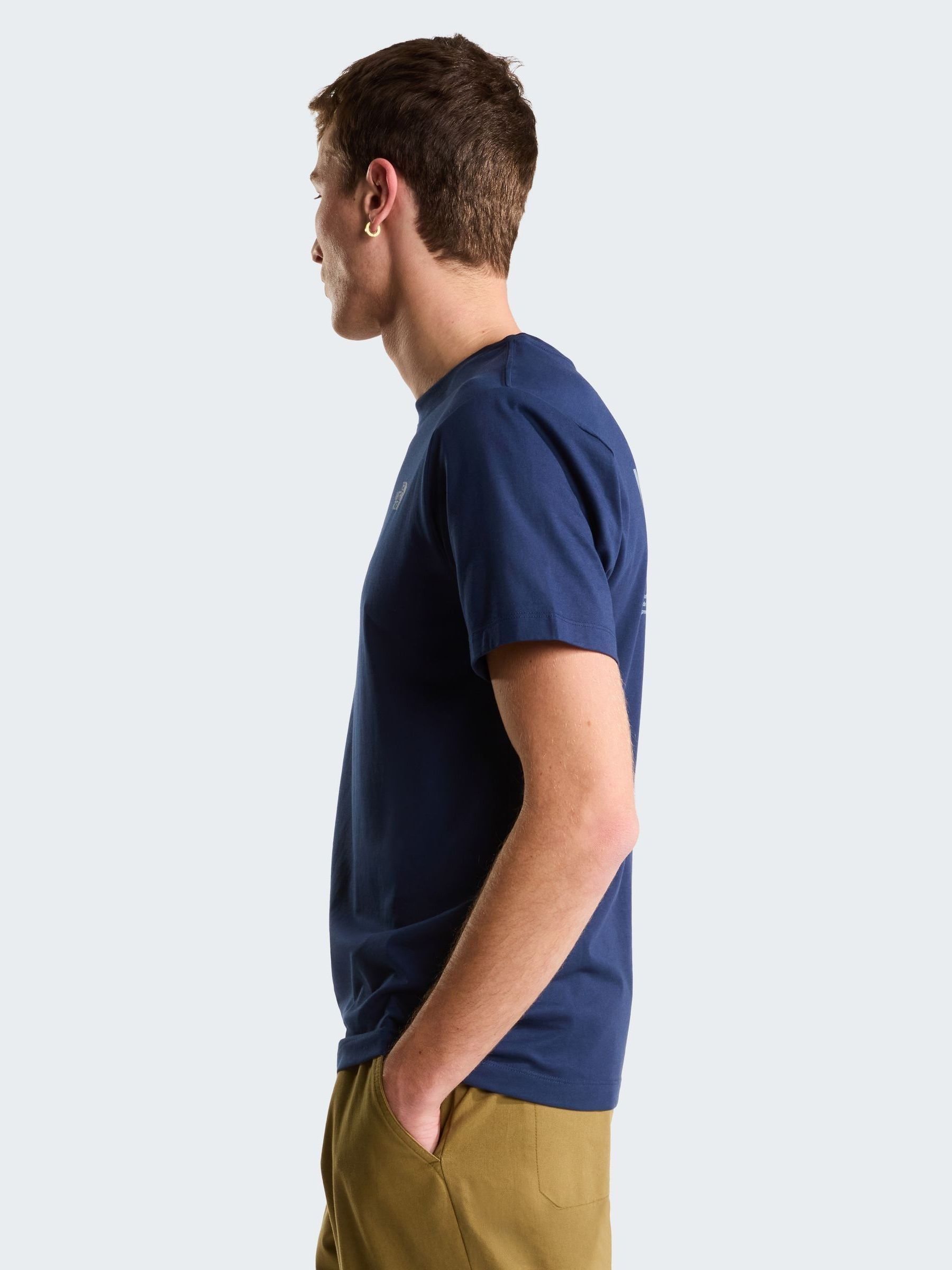 Buy The North Face Blue Mountain Sketch Back Print T-Shirt from