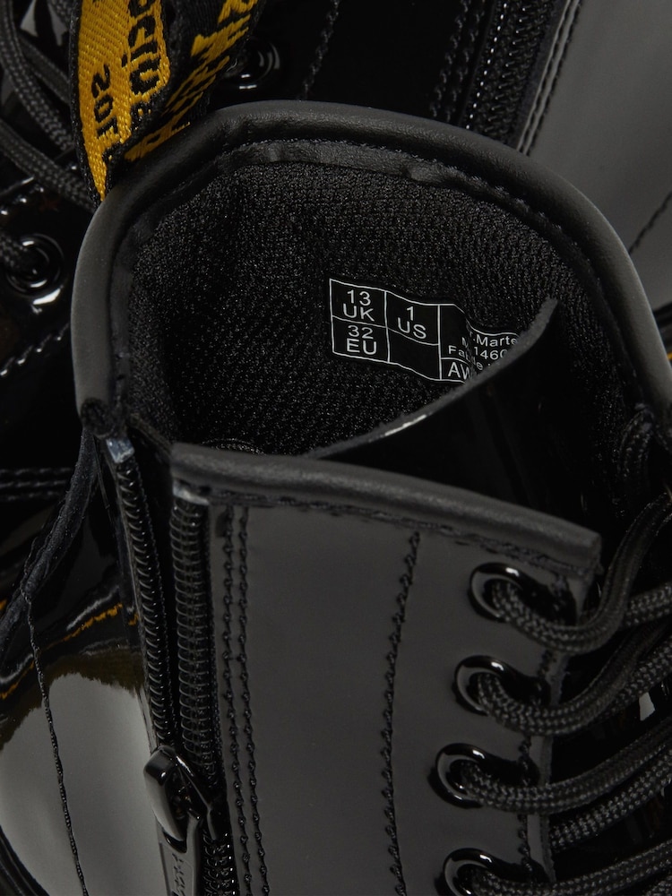 Dr. Martens Black 1460 J Patent Lamper Shoes - Image 4 of 4