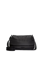 Victoria's Secret Pink Black Quilted Puffer Shoulder Bag - Image 1 of 4