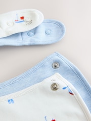 Blue Nautical Baby Hat and Bib Set (0-18mths) - Image 6 of 7