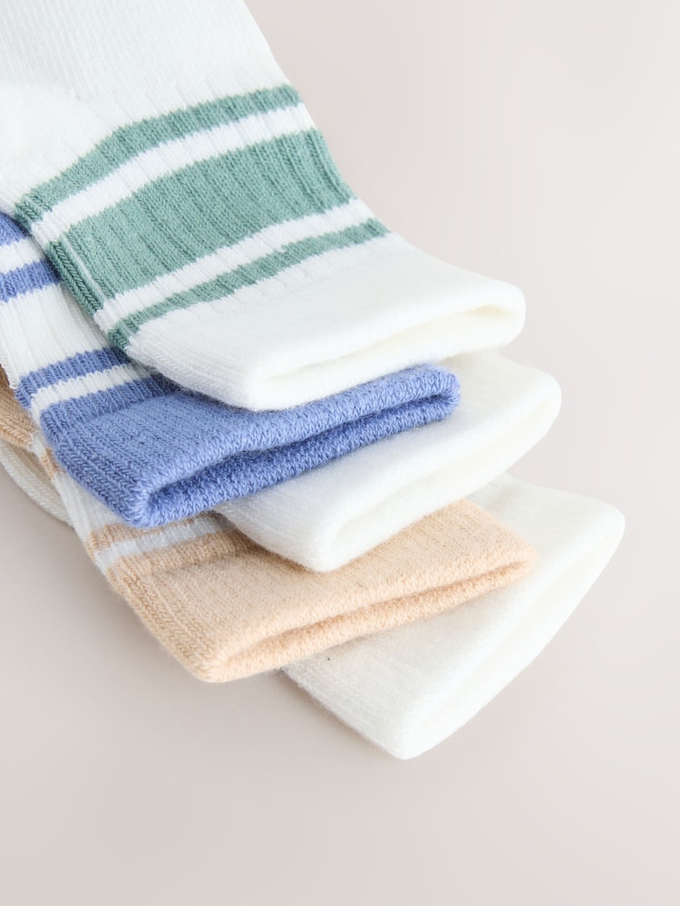 Blue Baby Socks 5 Pack (0mths-2yrs) - Image 2 of 3 Blue Baby Socks 5 Pack (0mths-2yrs) - Image 2 of 3