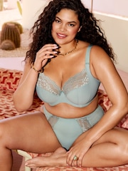 Elomi Green Lucie High Leg Briefs - Image 1 of 6