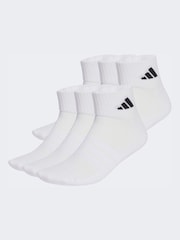 adidas White Cushioned Essentials Ankle Socks 3 Pack - Image 1 of 4