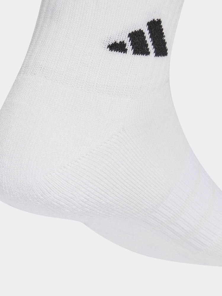 adidas White Cushioned Essentials Ankle Socks 3 Pack - Image 4 of 4