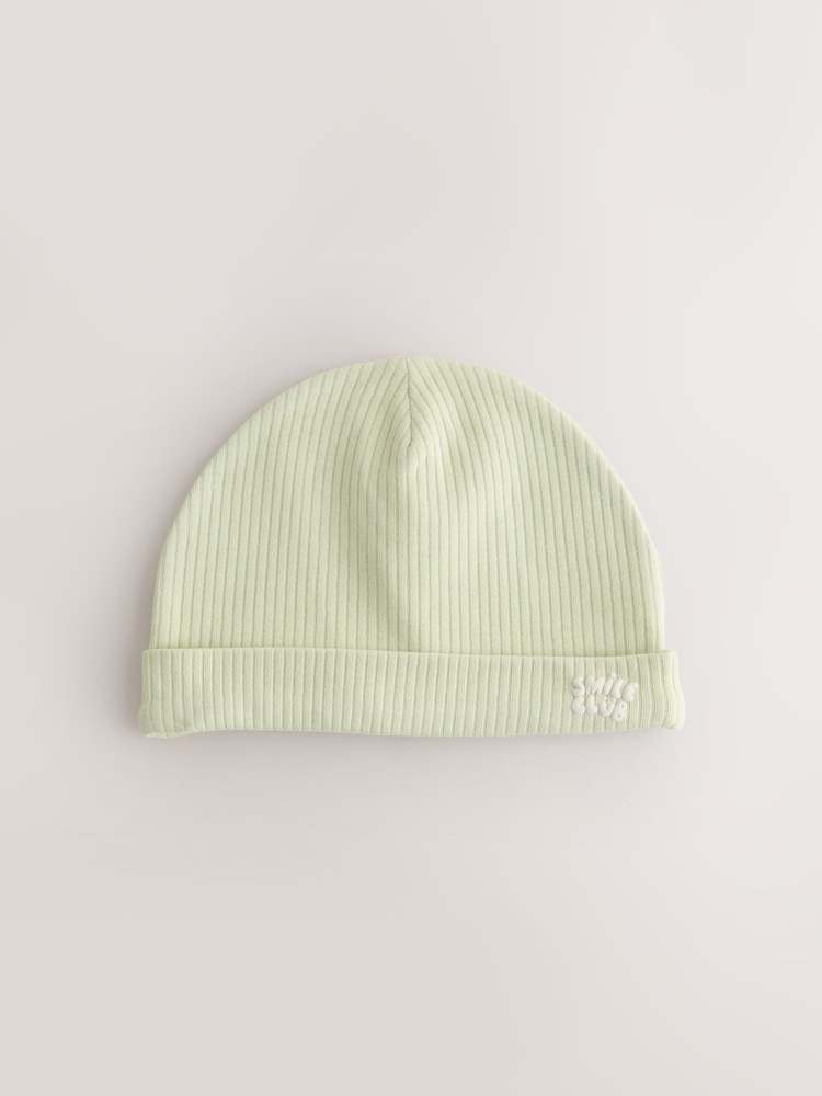 Green/Orange Baby Beanies 3 Pack (0-18mths) - Image 2 of 6 Green/Orange Baby Beanies 3 Pack (0-18mths) - Image 2 of 6