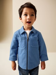 Blue Denim Brushed Zip Overshirt (3mths-7yrs) - Image 2 of 9
