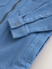 Blue Denim Brushed Zip Overshirt (3mths-7yrs) - Image 9 of 9