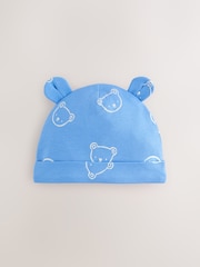 Blue/Ecru Bear - Pachet Baby Căciuliță 3 (0-18luni) - Imaginea 4 din 6