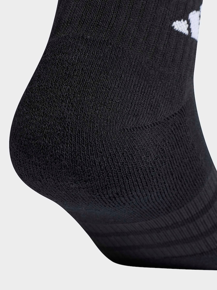adidas Black Cushioned Essentials Ankle Socks 3 Pack - Image 4 of 4
