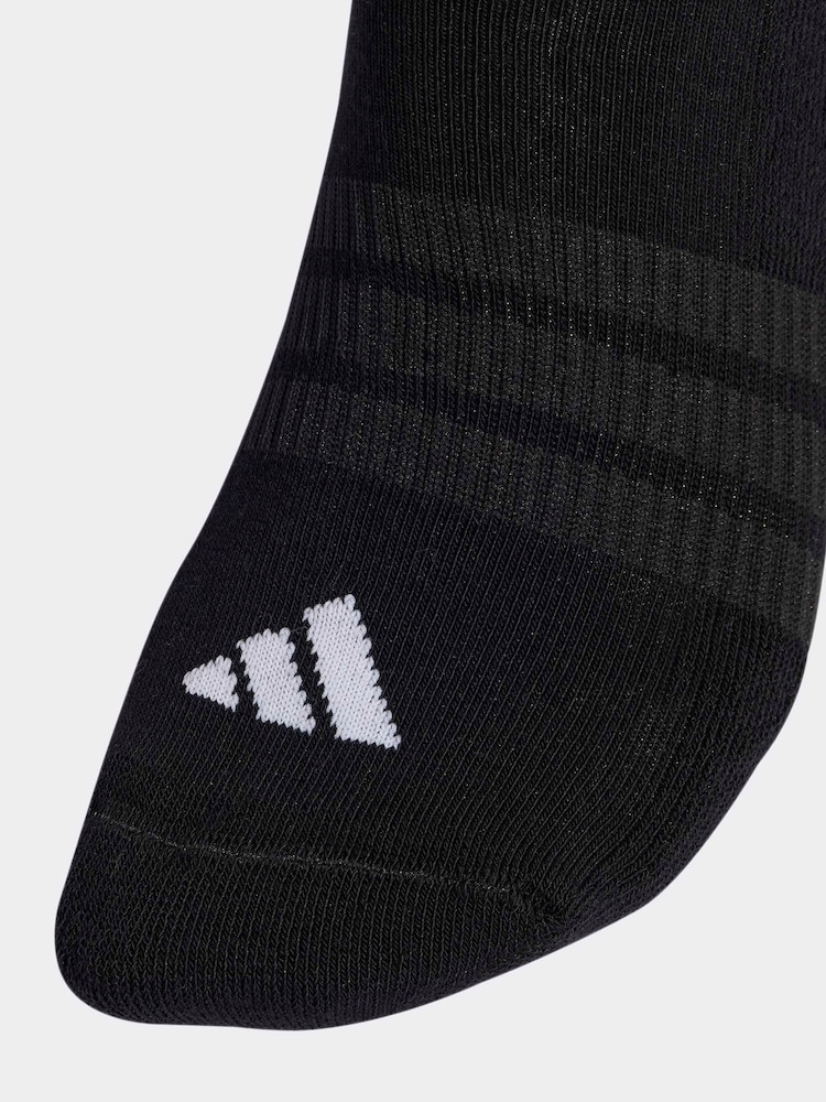 adidas Grey Cushioned Essentials Low Cut Socks 3 Pair Pack - Image 3 of 3 adidas Grey Cushioned Essentials Low Cut Socks 3 Pair Pack - Image 3 of 3