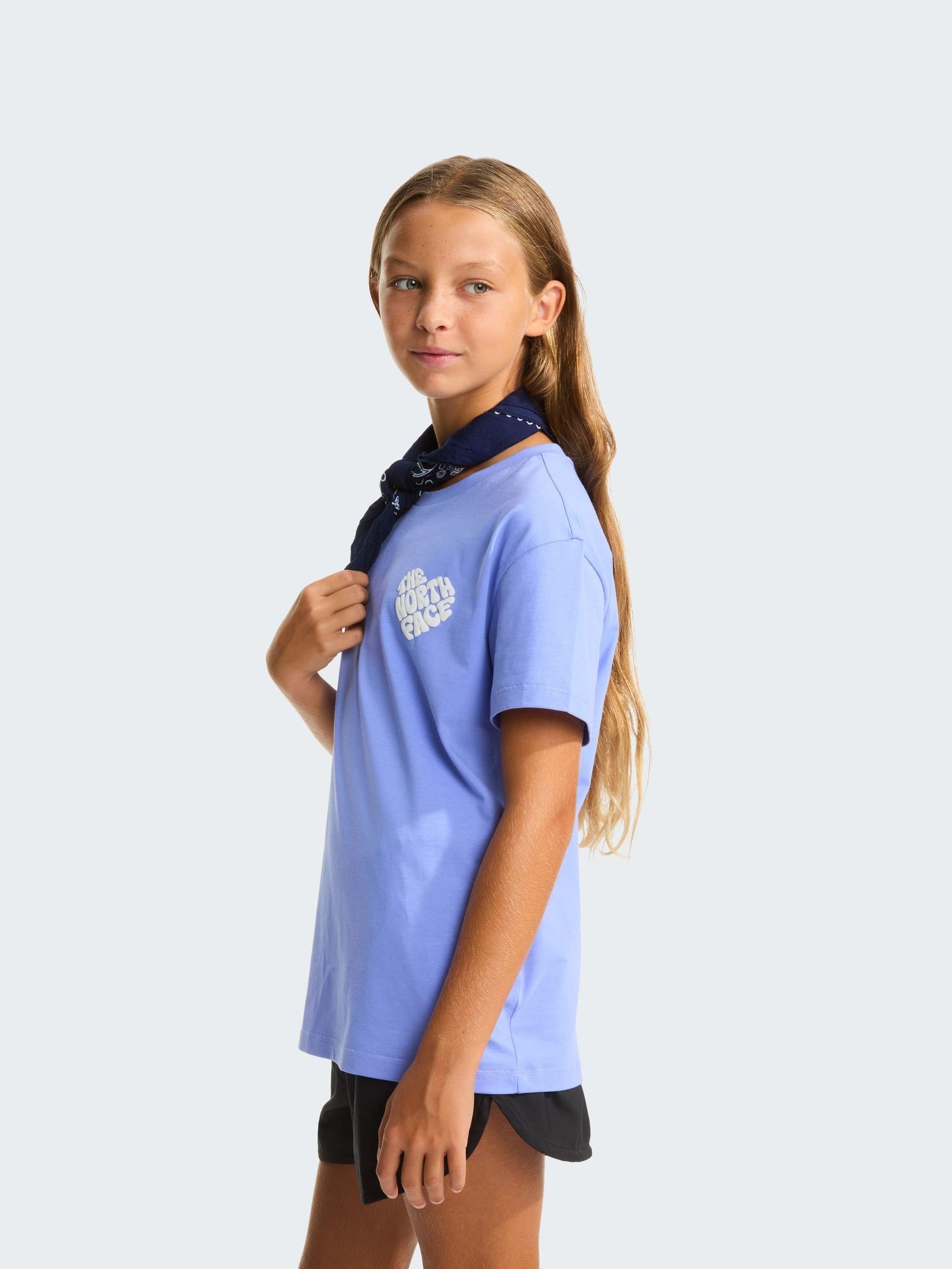 Next：日本 パープル - The North Face ガールズ プラウドプリント T