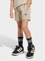 adidas Originals Neutral Trefoil T-Shirt and Shorts Little Kids Set - Image 4 of 8