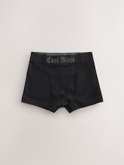 Black with Gothic Waistband Trunks 5 Pack (1.5-16yrs) - Image 6 of 9