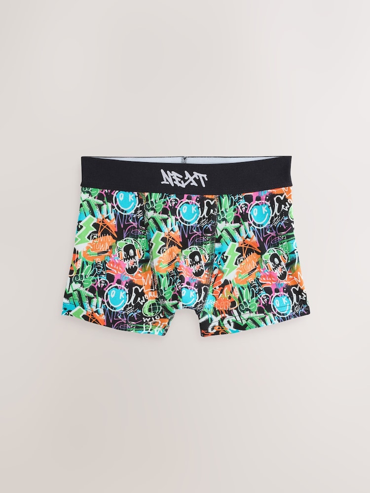 Multi Neon Grafitti - 四角褲5件裝(3-16歲) - 圖片 2/9