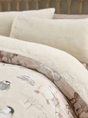 Catherine Lansfield Winter Friends Sherpa Duvet Cover Set - صورة 3 من 4