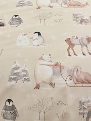 Catherine Lansfield Winter Friends Sherpa Duvet Cover Set - صورة 4 من 4