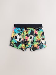 Black Chrome/Multi Football Boxers 5 Pack (2-16yrs) - Image 5 of 9